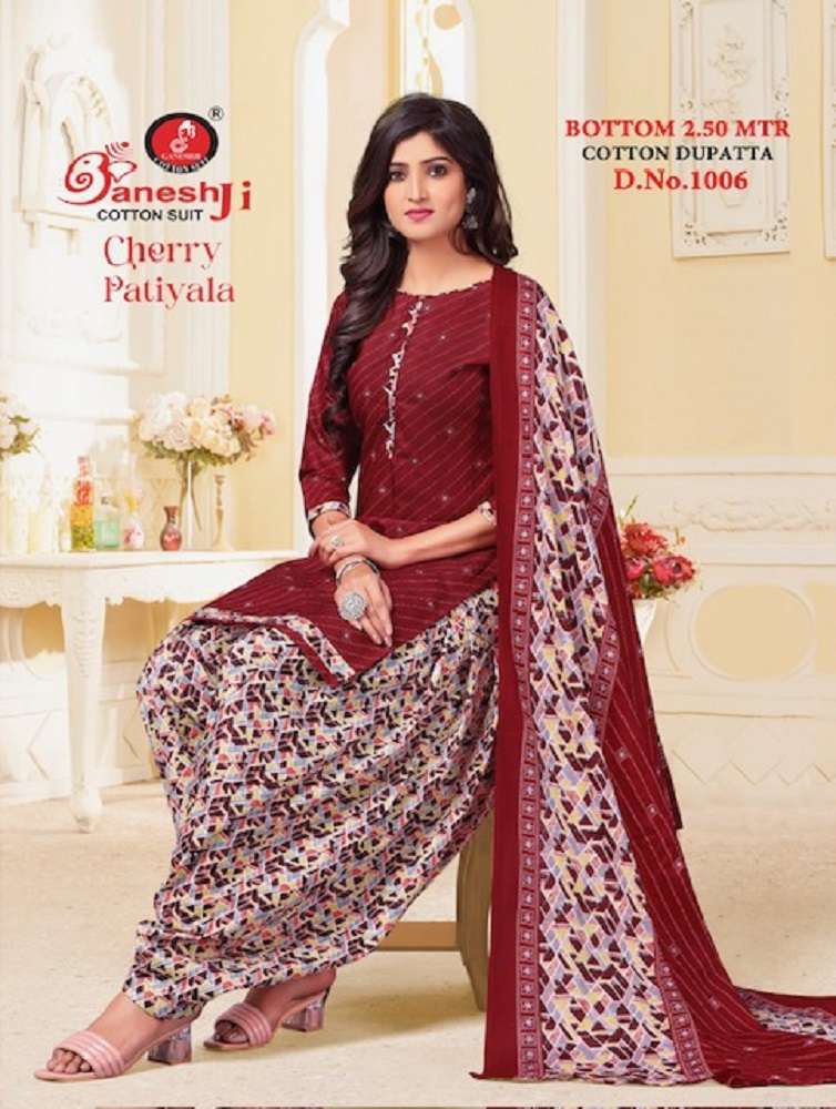 Ganeshji Cherry Patiyala Vol-4 – Dress Material -Wholesale Catalog