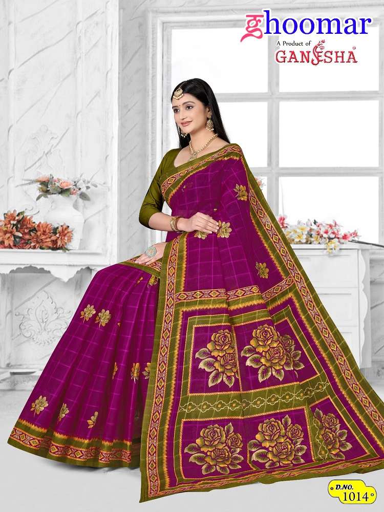 Ghoomar Ganesha Vol-1 -Cotton Sarees -Wholesale Catalog