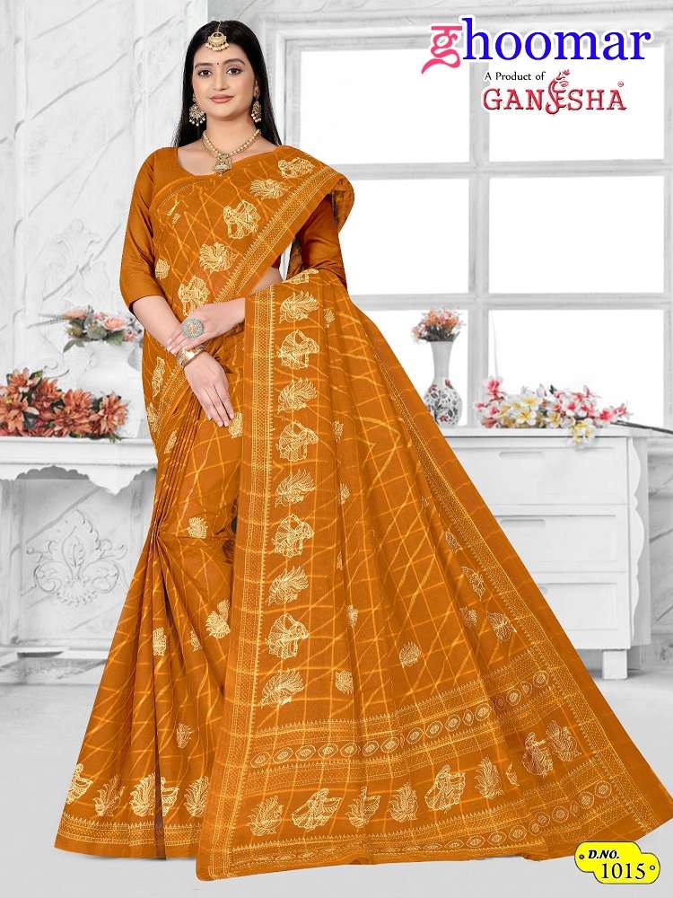 Ghoomar Ganesha Vol-1 -Cotton Sarees -Wholesale Catalog