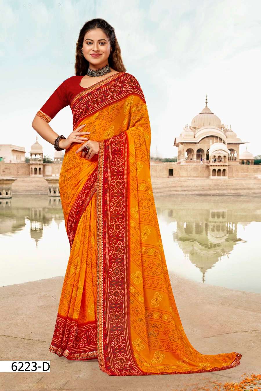 GHUN GHAT 6223 INDER SILK MILLS Saree Wholesale catalog