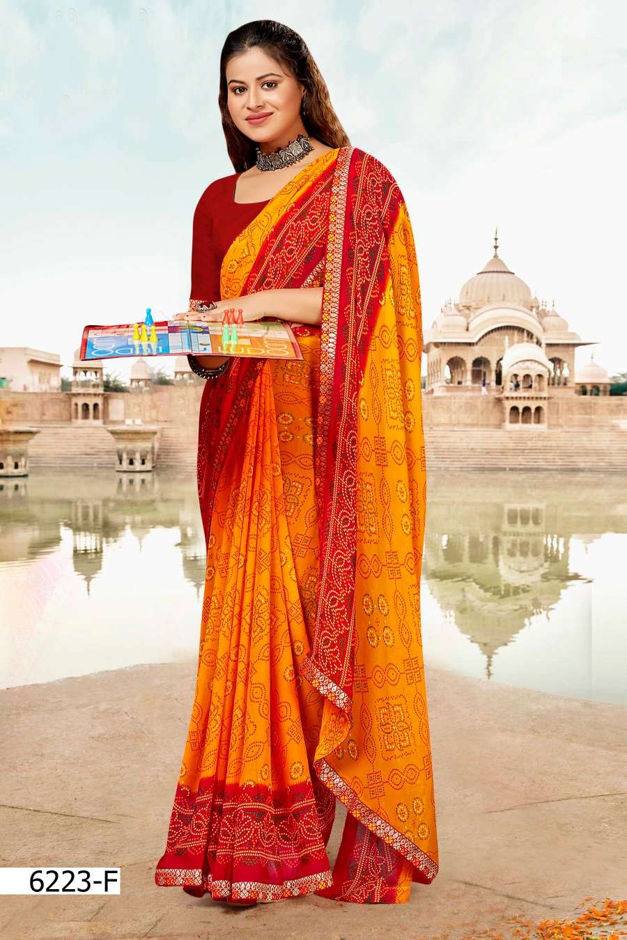 GHUN GHAT 6223 INDER SILK MILLS Saree Wholesale catalog