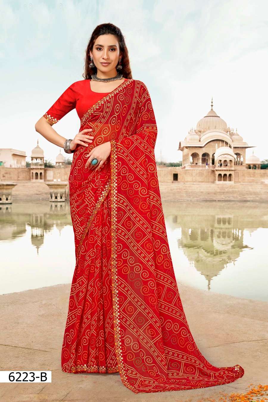 GHUN GHAT 6223 INDER SILK MILLS Saree Wholesale catalog