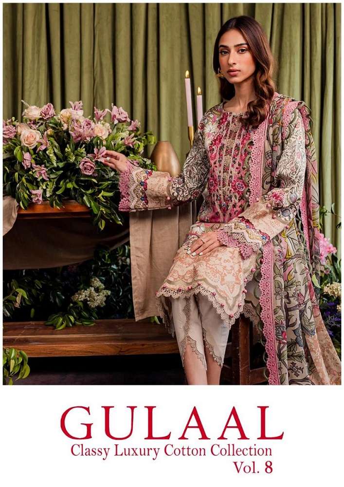 Gulaal Karachi Vol-8 -Dress Material -Wholesale Catalog