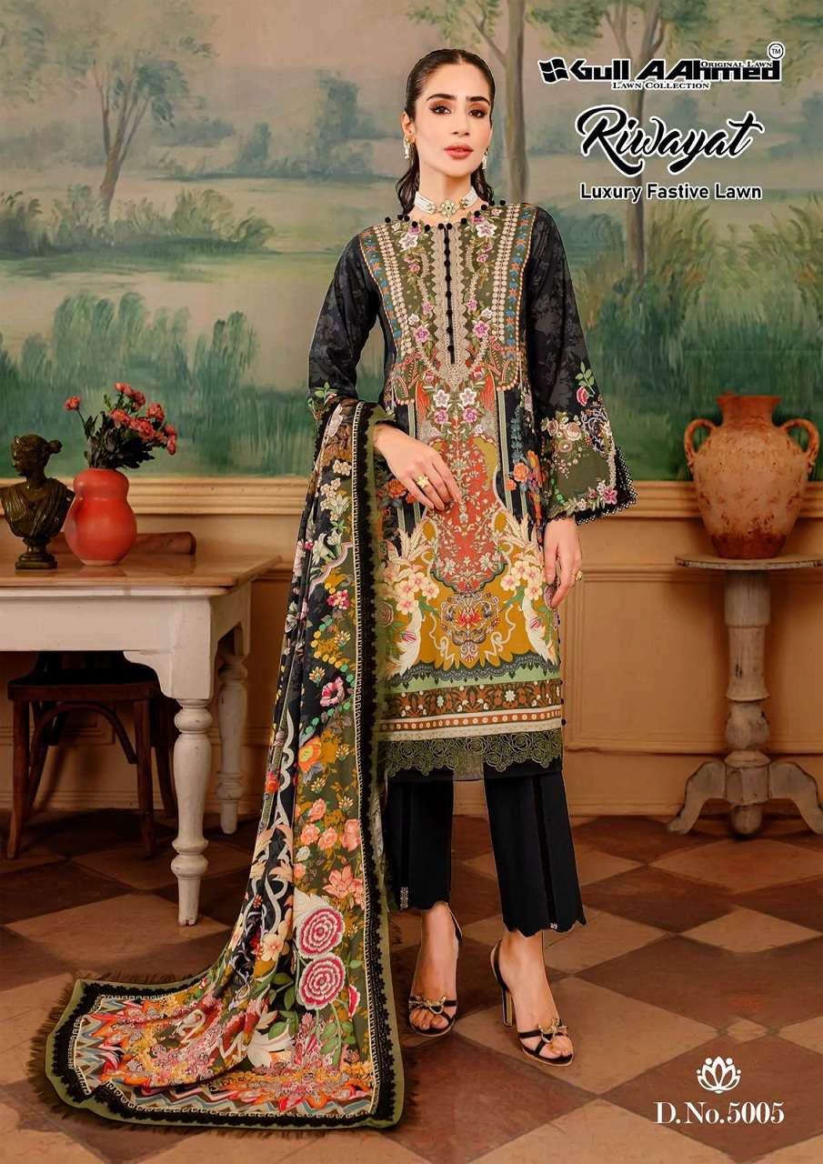 Gullahmed Riwayat Lawn Collection Vol-5- Dress Material Wholesale Catalog