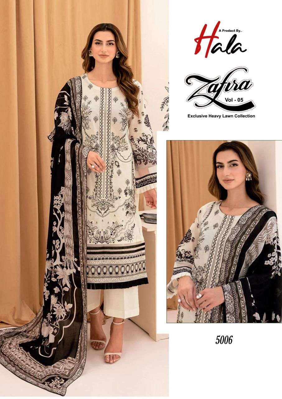 Hala Zafira Vol 5 Dress Material Wholesale catalog