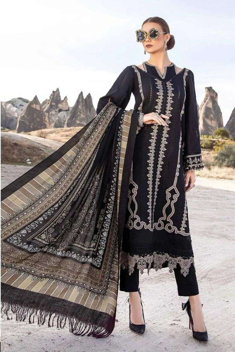 Hazzel Maria B Vol 5 Cotton Dupatta Pakistani Suits Wholesale catalog