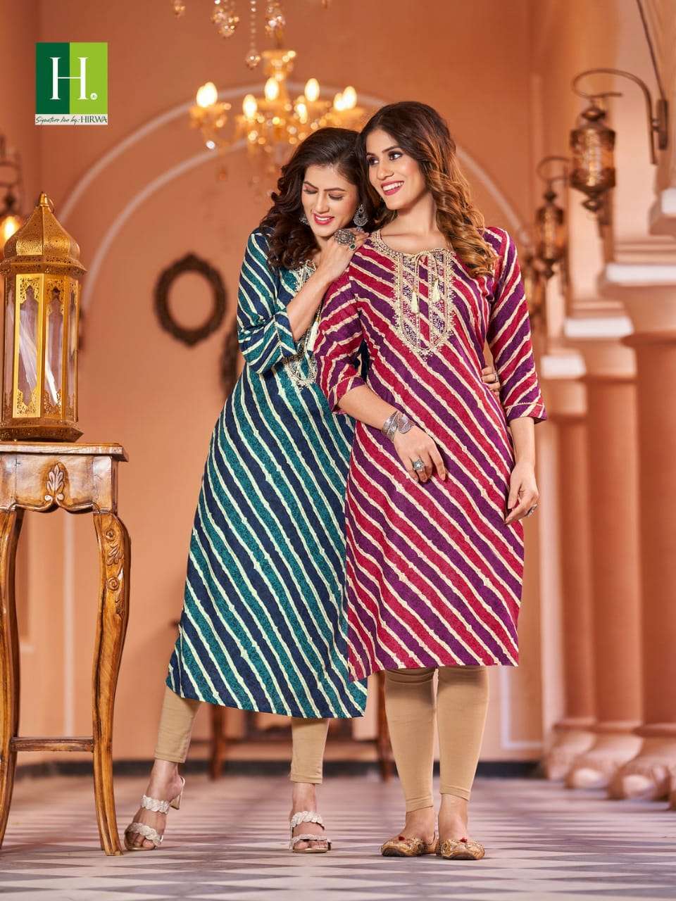 HIRWA LEHERIYA Kurti Wholesale catalog