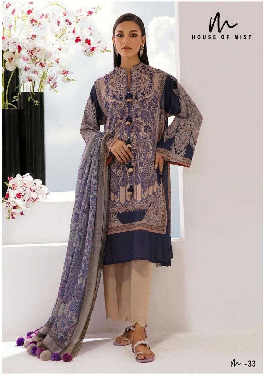House Of Mist Ghazal Vol 4 Cotton Dress Material Wholesale catalog