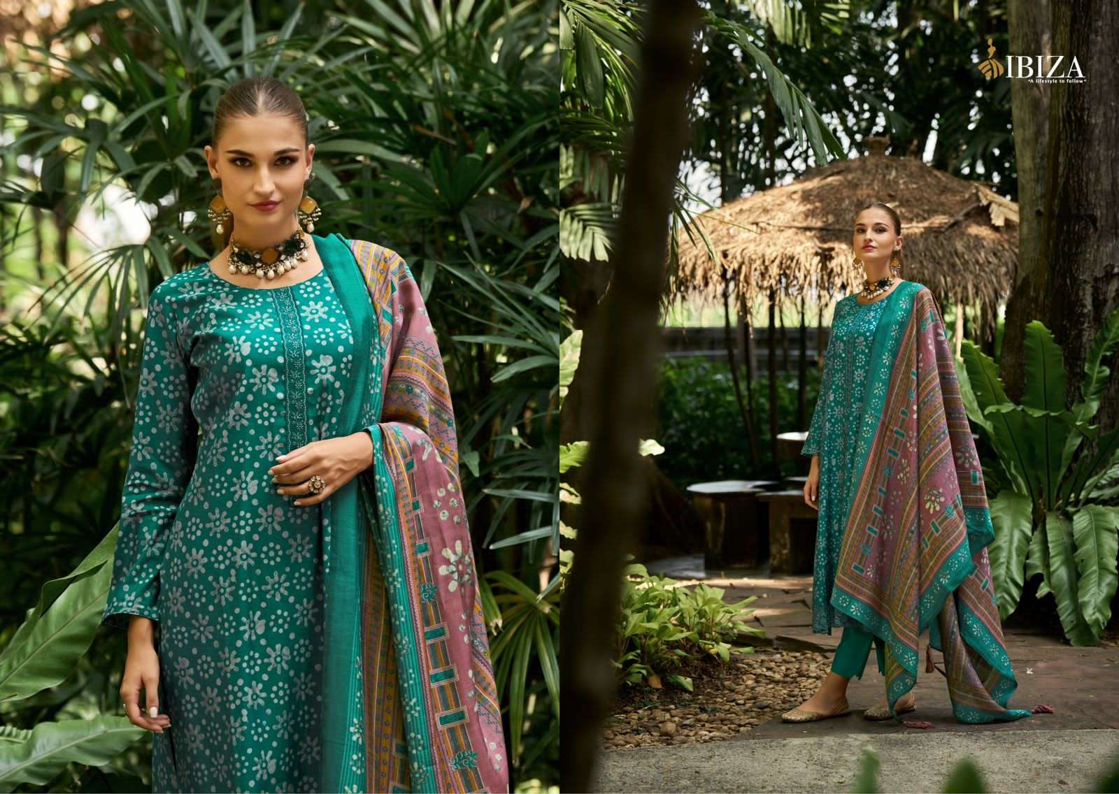 Ibiza Batik Salwar Kameez Wholesale catalog