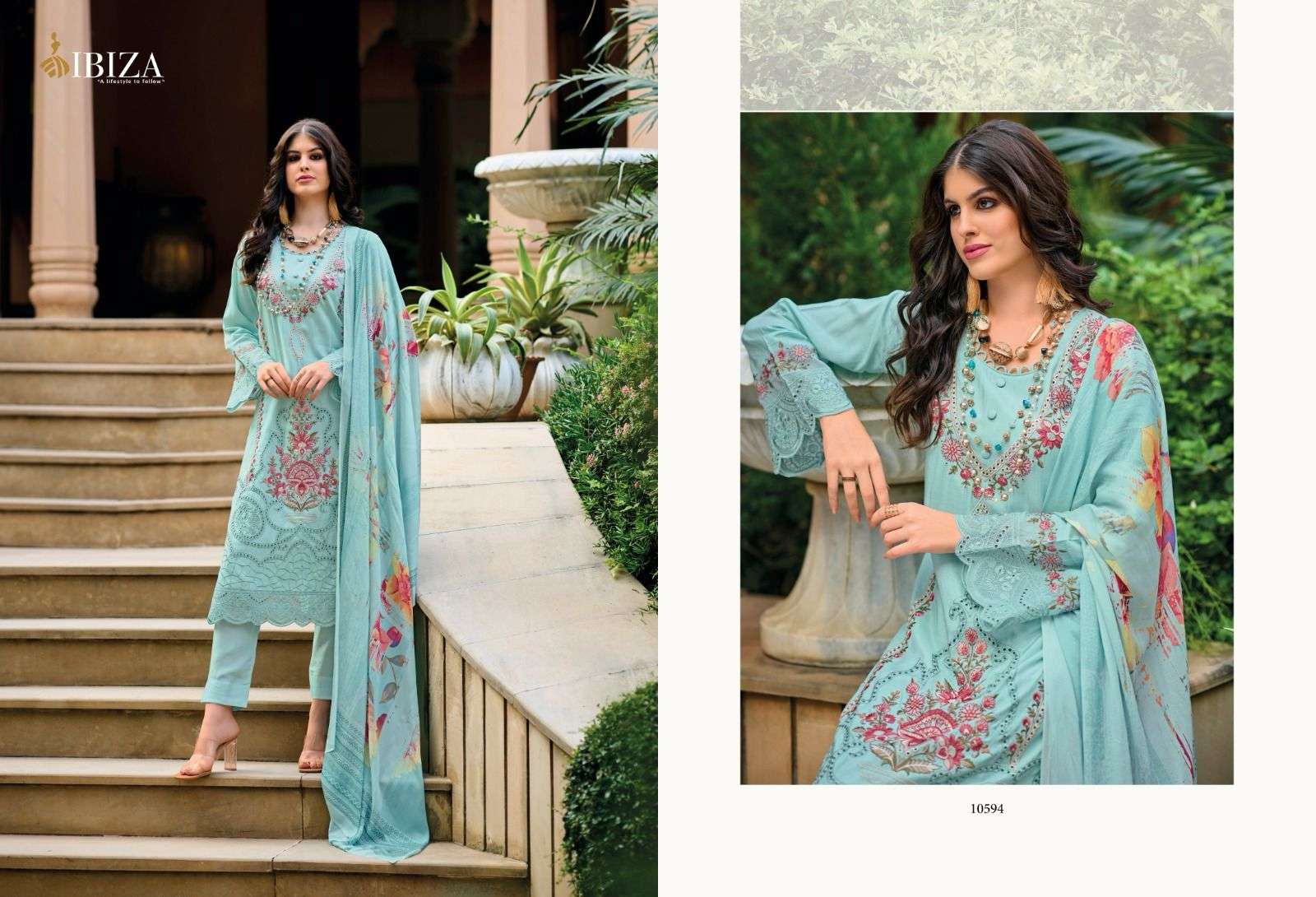 Ibiza Rosemeen Muslin Designer Salwar Kameez Wholesale catalog