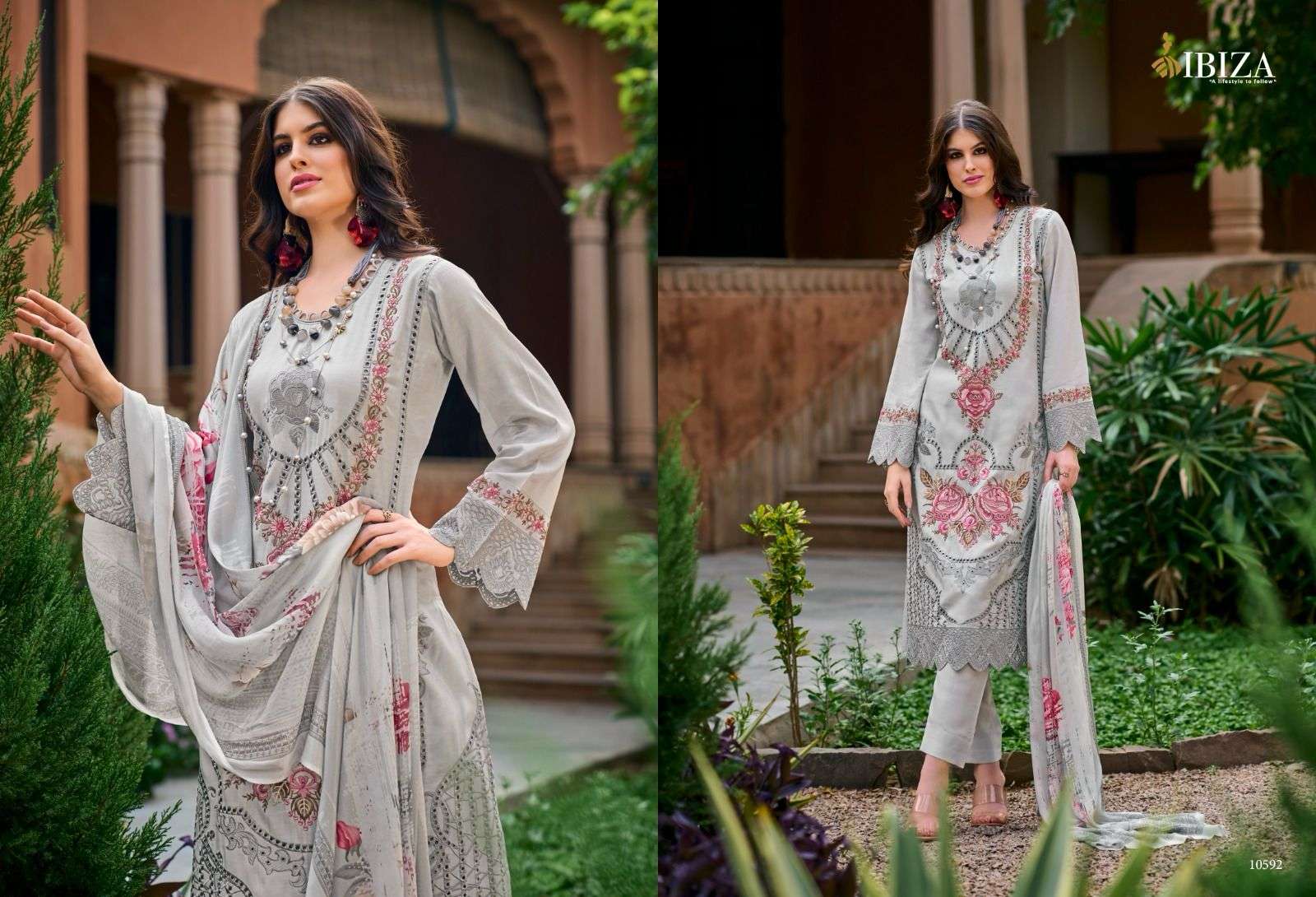 Ibiza Rosemeen Muslin Designer Salwar Kameez Wholesale catalog