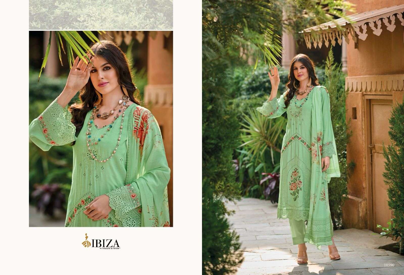 Ibiza Rosemeen Muslin Designer Salwar Kameez Wholesale catalog