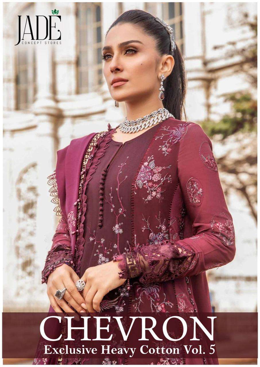 Jade Chevron Vol-5 – Dress Material -Wholesale Catalog