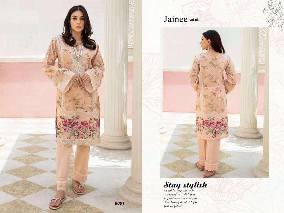 Jaine Agha Noor Vol-8 -Dress Material -Wholesale Catalog