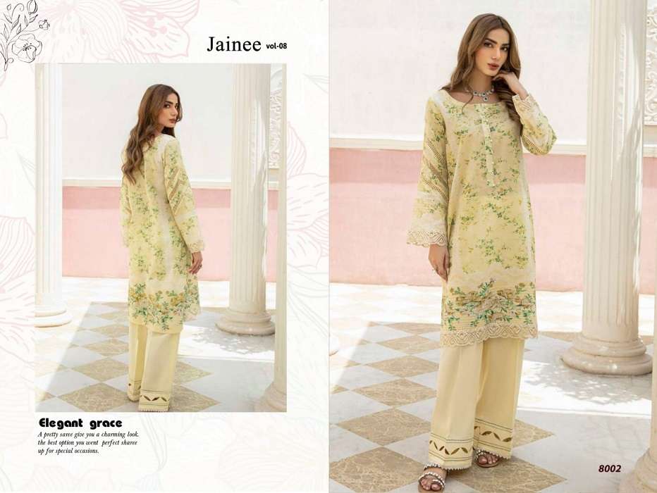 Jaine Agha Noor Vol-8 -Dress Material -Wholesale Catalog