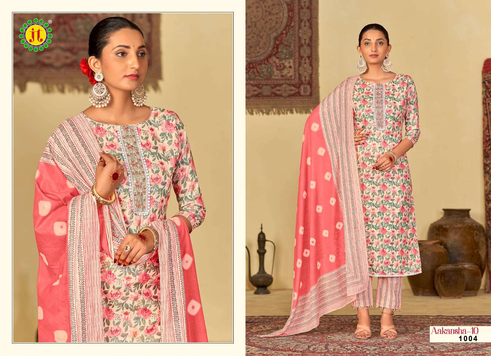 Jt Aakansha Vol 10 Dress Material Wholesale catalog