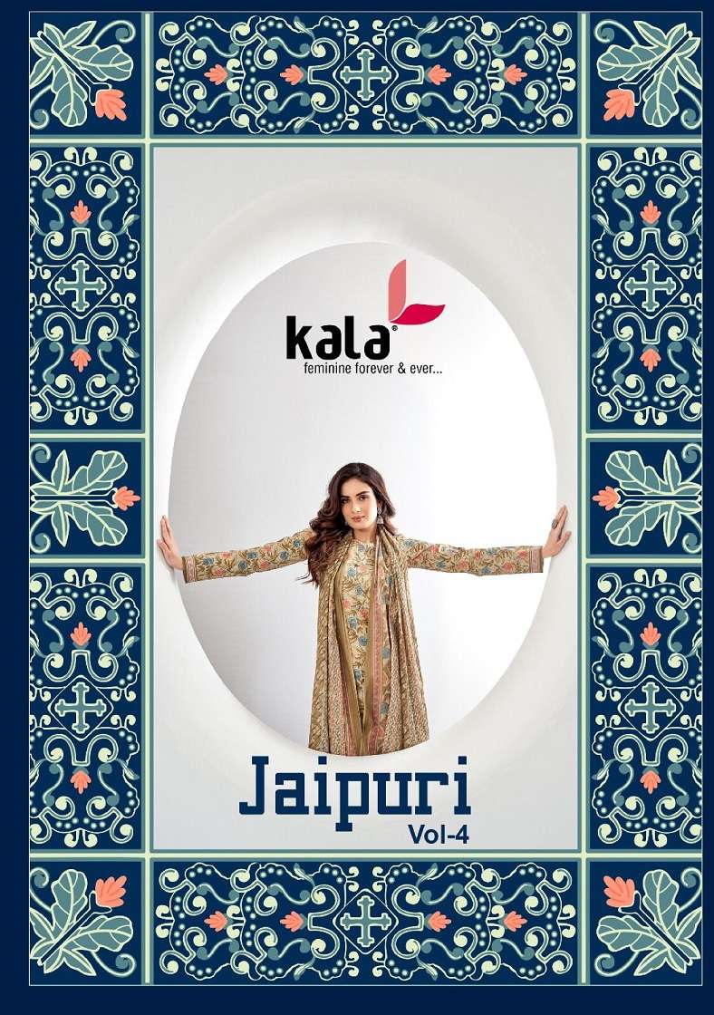 Kala Jaipuri Vol-4 – Kurti Pant With Dupatta - Wholesale Catalog