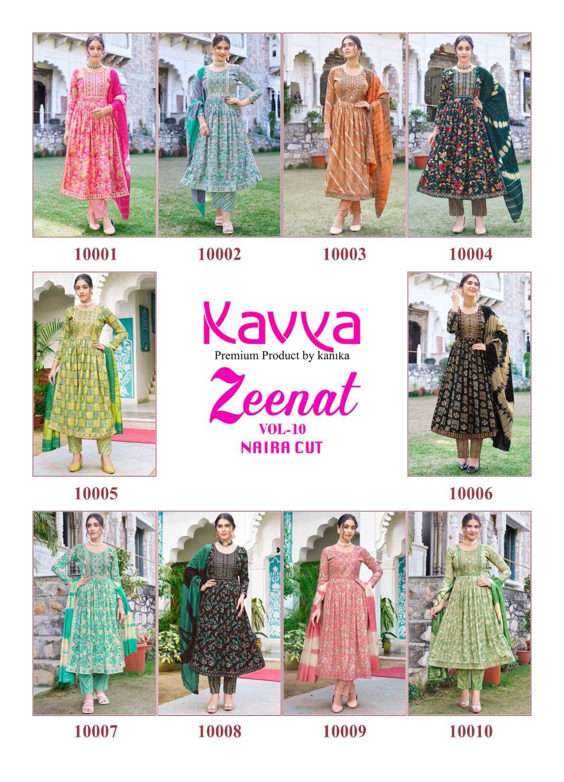 KAVYA ZEENAT VOL 10 Kurti Wholesale catalog