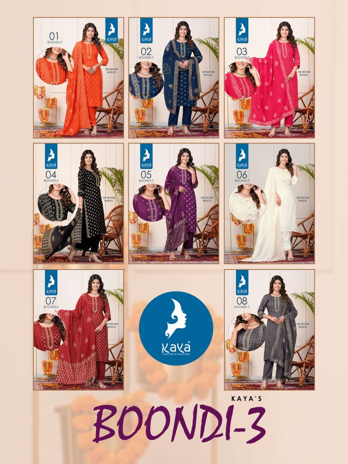 KAYA BOONDI 3 Kurti Wholesale catalog