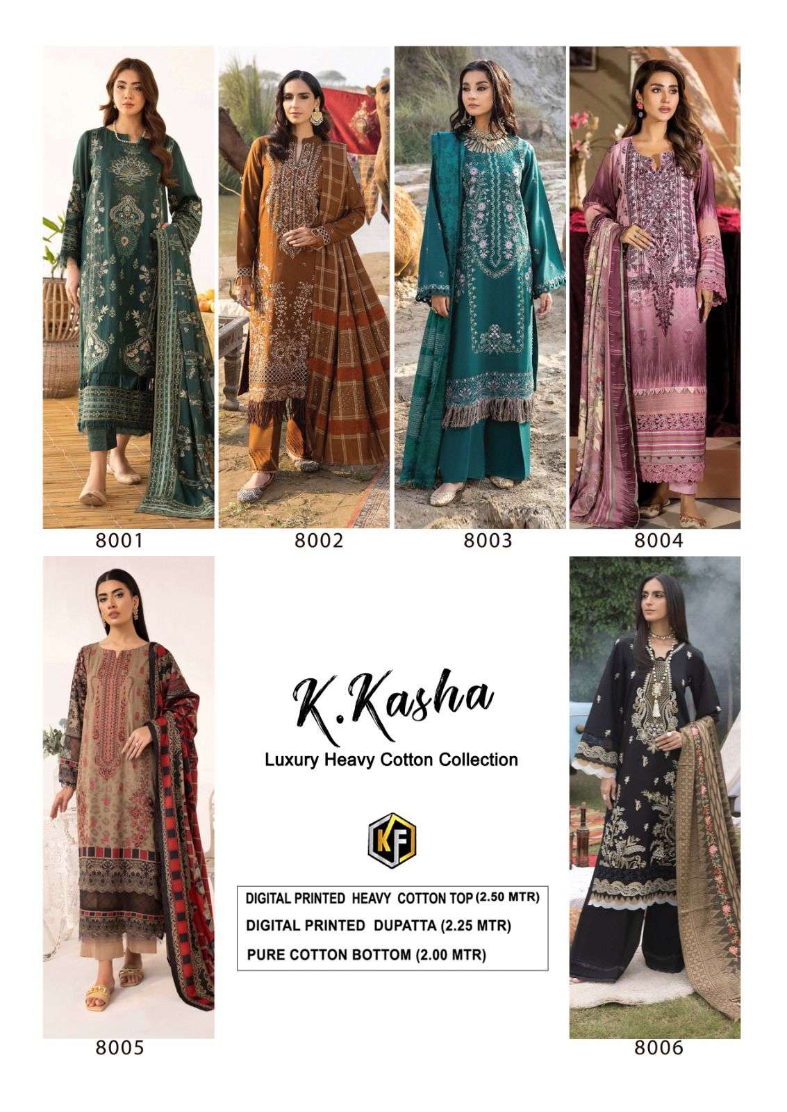 Keval K Kasha Vol 8 Dress Material Wholesale catalog