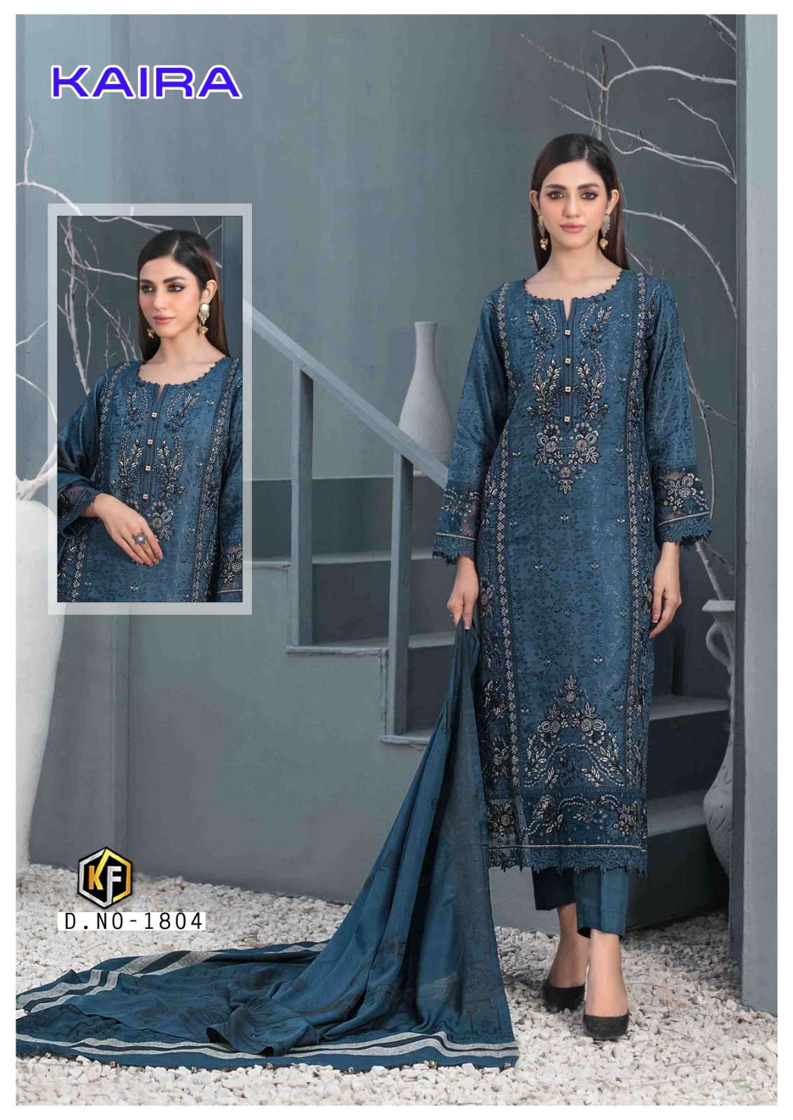 Keval Kaira Vol-18- Dress Material -Wholesale Catalog