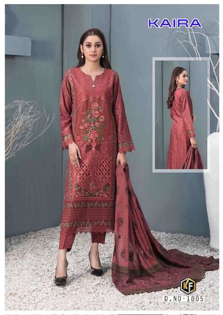 Keval Kaira Vol-18- Dress Material -Wholesale Catalog