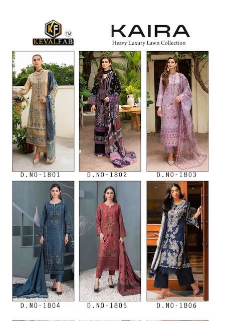 Keval Kaira Vol-18- Dress Material -Wholesale Catalog