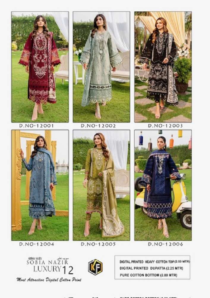 Keval Sobia Nazir Vol-12 -Dress Material -Wholesale Catalog