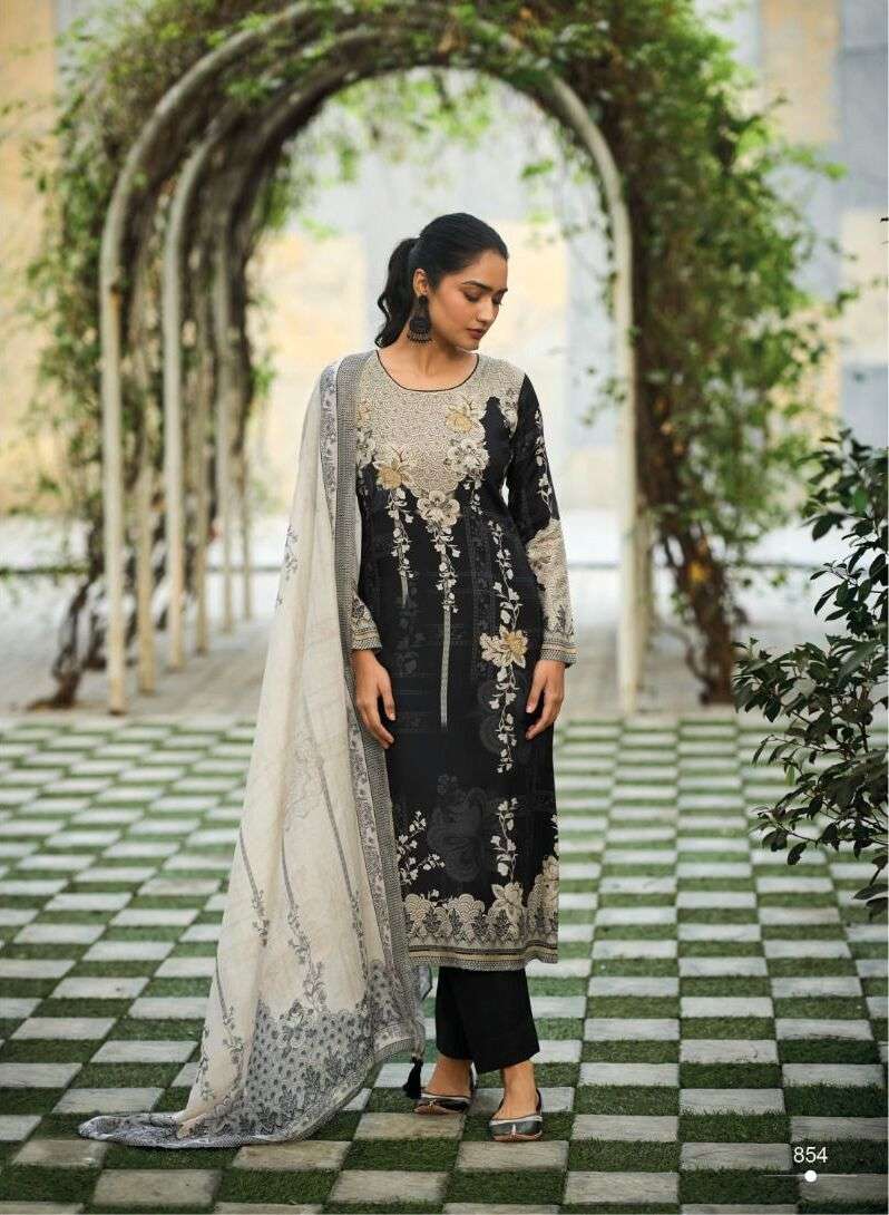 Kilory Blackberry Muslin Printed Designer Salwar Kameez Wholesale catalog