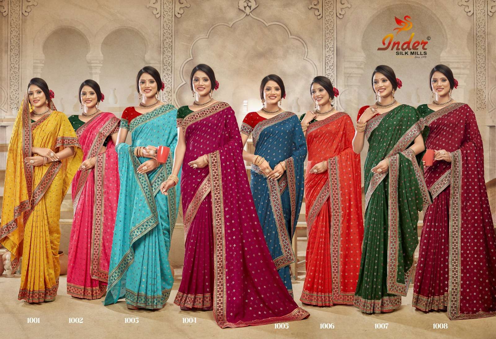 LADY TEACHER 6338 INDER SILK MILLS Saree Wholesale catalog