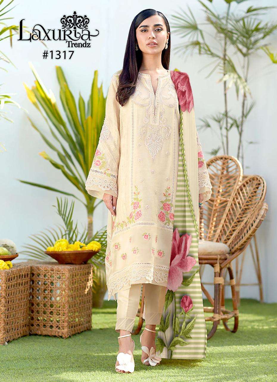 Laxuria Trendz 1317 Designer Stylish Dress materials Wholesale catalog