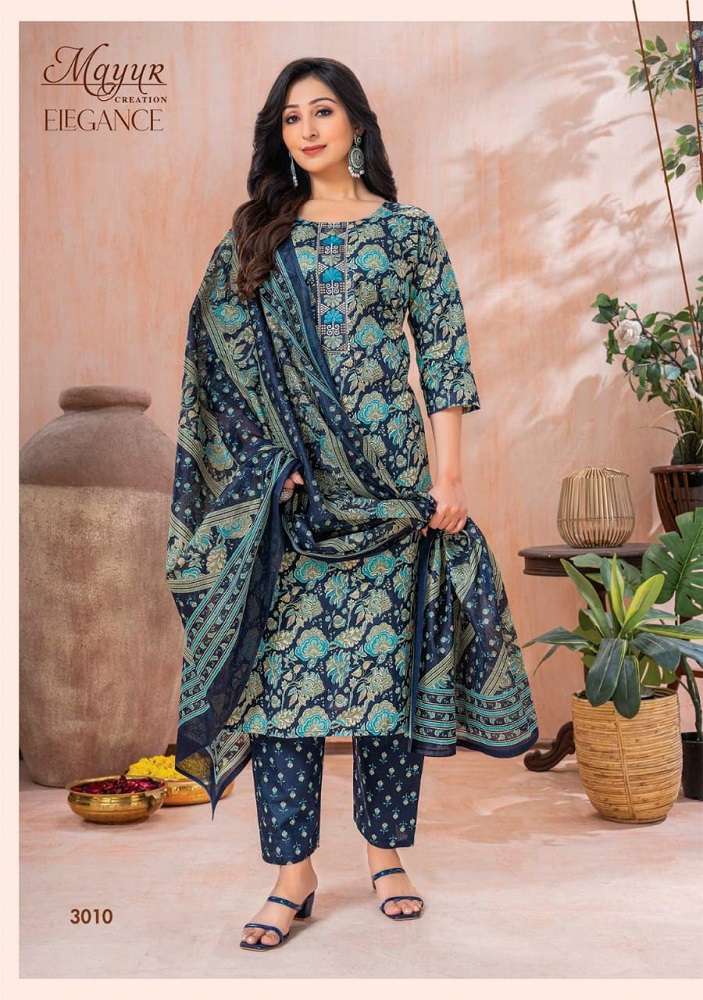 Mayur Elegance Vol-3 -Kurti Pant With Dupatta -Wholesale Catalog