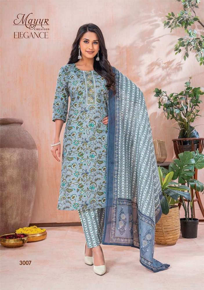 Mayur Elegance Vol-3 -Kurti Pant With Dupatta -Wholesale Catalog