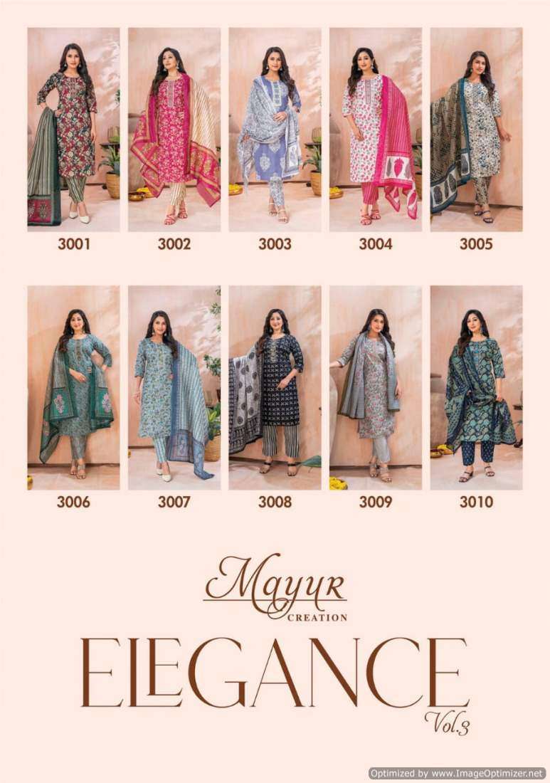 Mayur Eligance Vol-3 -Dress Material -Wholesale Catalog