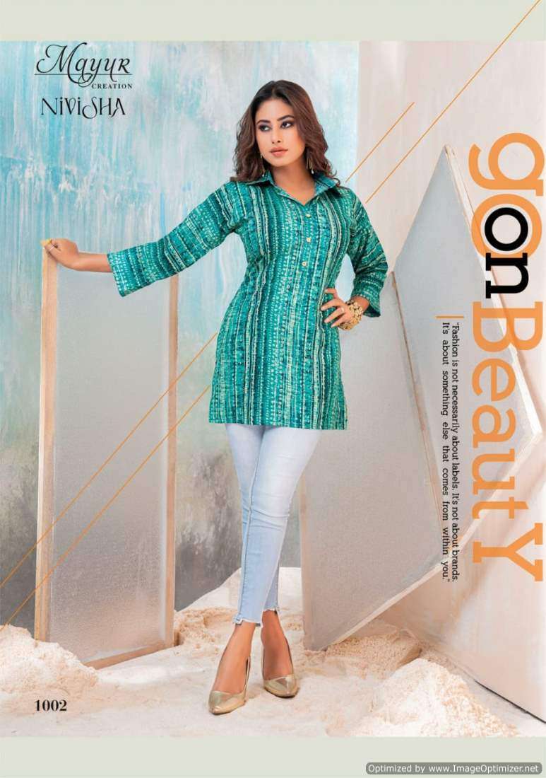 Mayur Nivisha Vol-1 – Short Tops -Wholesale Catalog