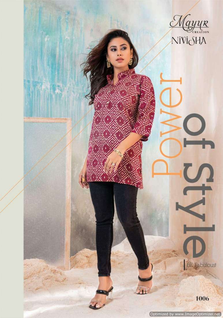 Mayur Nivisha Vol-1 – Short Tops -Wholesale Catalog