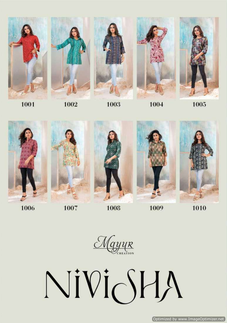 Mayur Nivisha Vol-1 – Short Tops -Wholesale Catalog