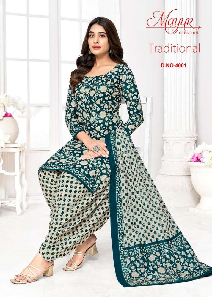 Mayur Traditional Vol-4 -Dress Material -Wholesale Catalog