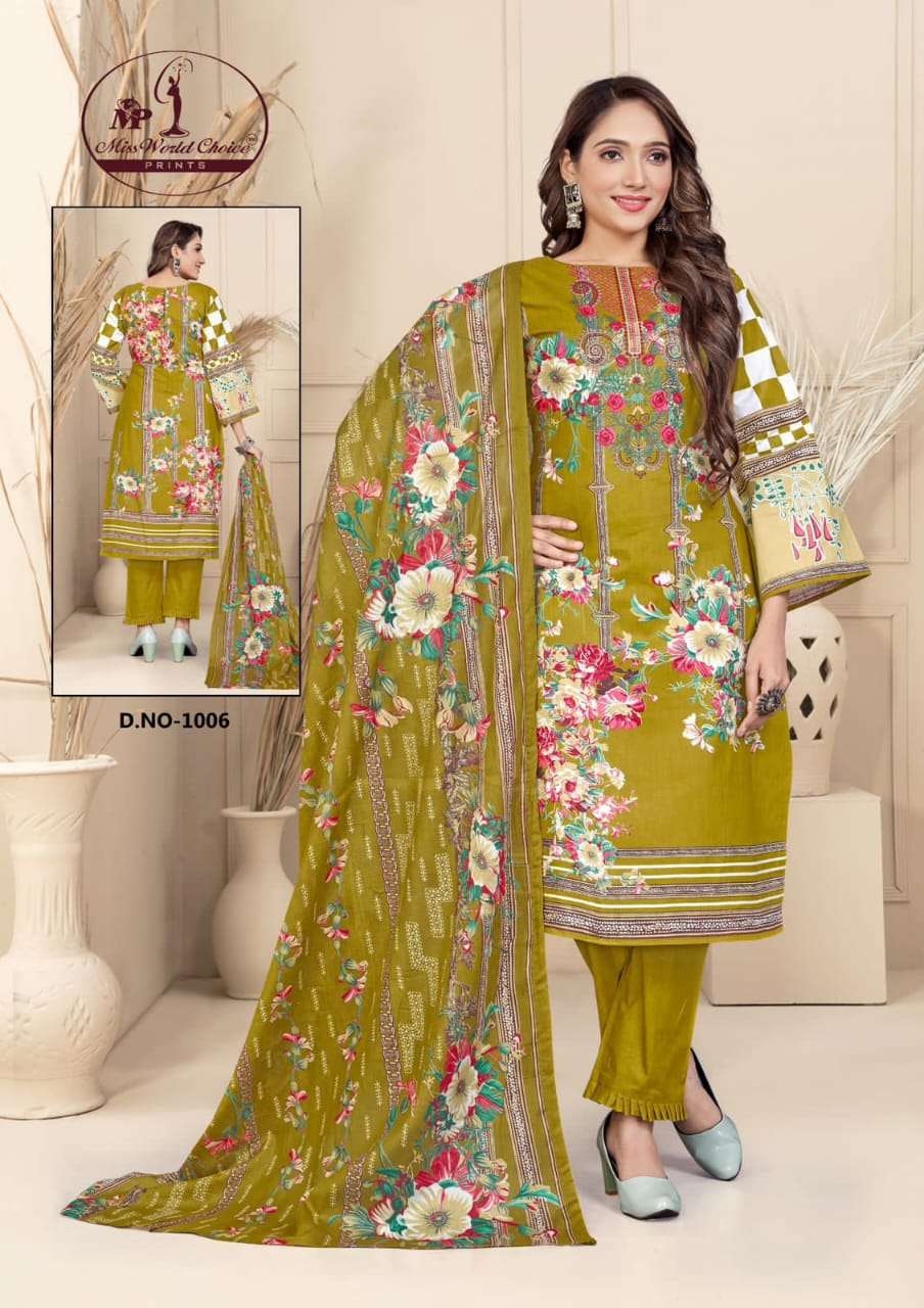 	Miss World Mahenoor Vol-1 – Dress Material -Wholesale Catalog