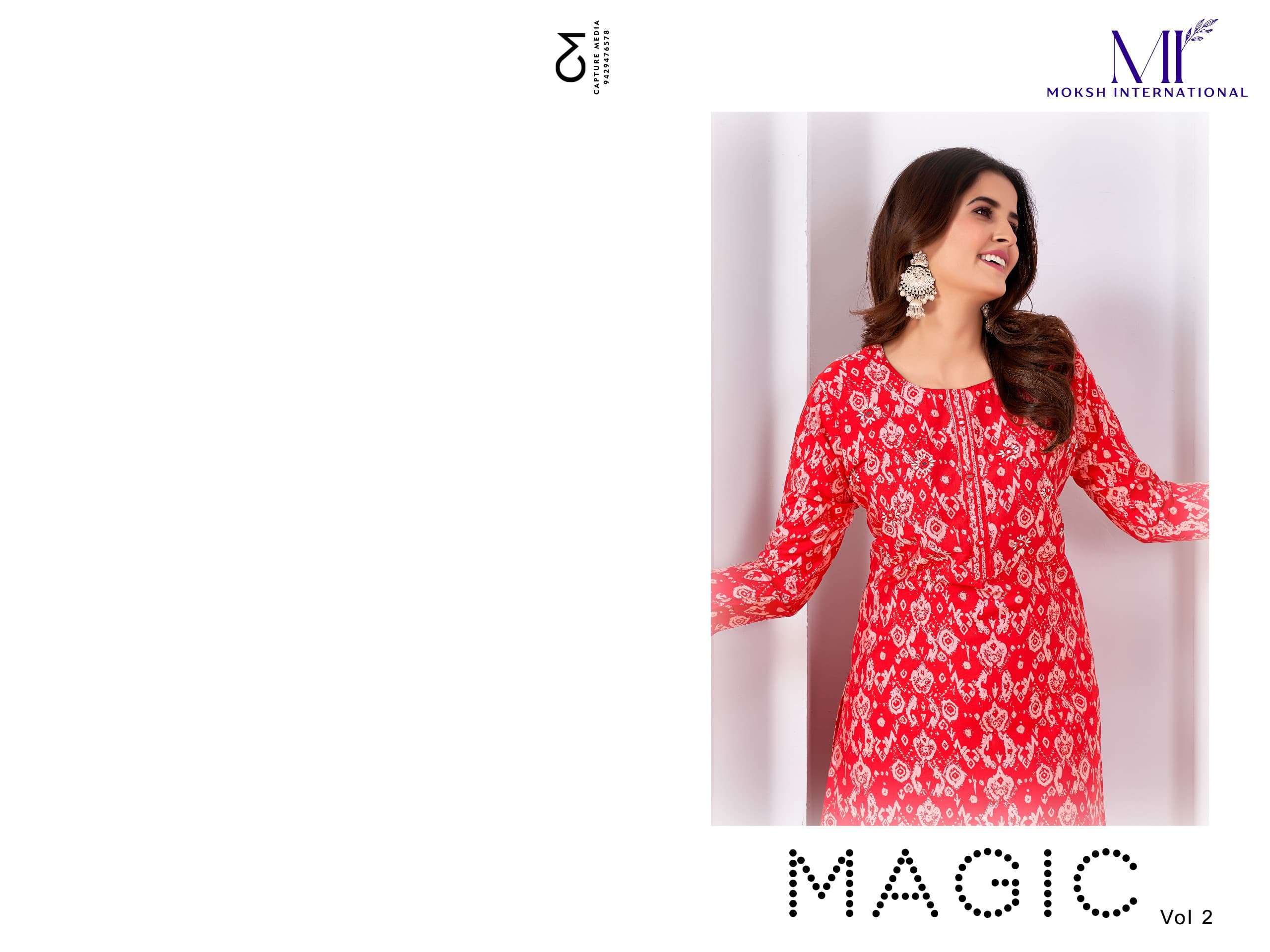 Moksh International Magic Vol-2 Kurti Wholesale catalog