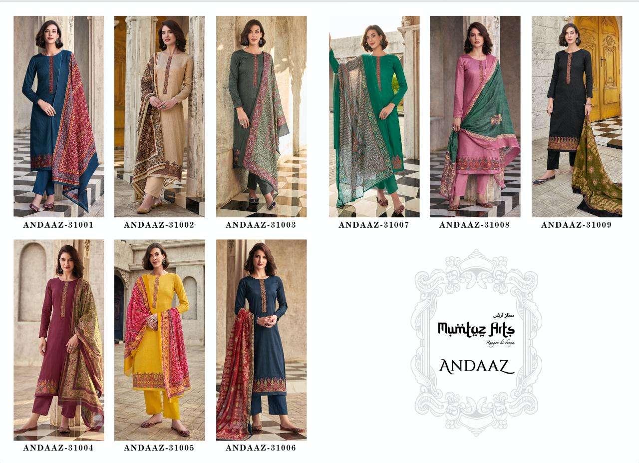 Mumtaz Andaaz Jam Satin Designer Salwar Suits Wholesale catalog
