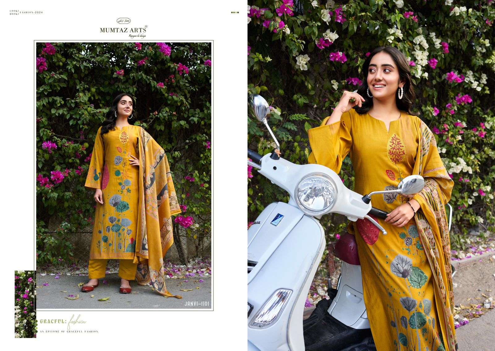 Mumtaz Janvi Viscose Muslin Dress Material Wholesale catalog