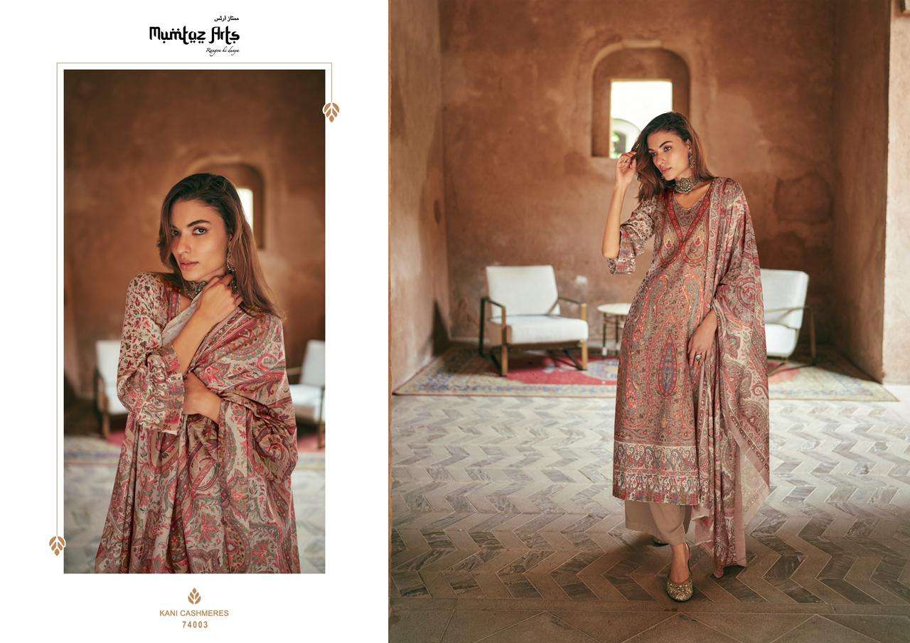 Mumtaz Kani Cashmere Hitlist Cotton Digital Print Dress Material Wholesale catalog