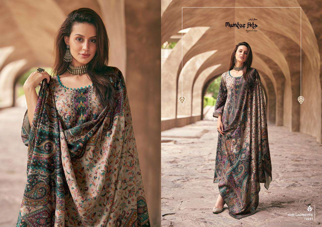 Mumtaz Kani Cashmere Hitlist Cotton Digital Print Dress Material Wholesale catalog