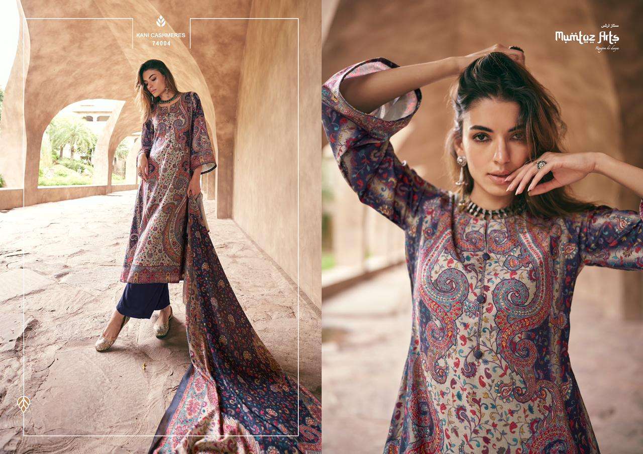 Mumtaz Kani Cashmere Hitlist Cotton Digital Print Dress Material Wholesale catalog