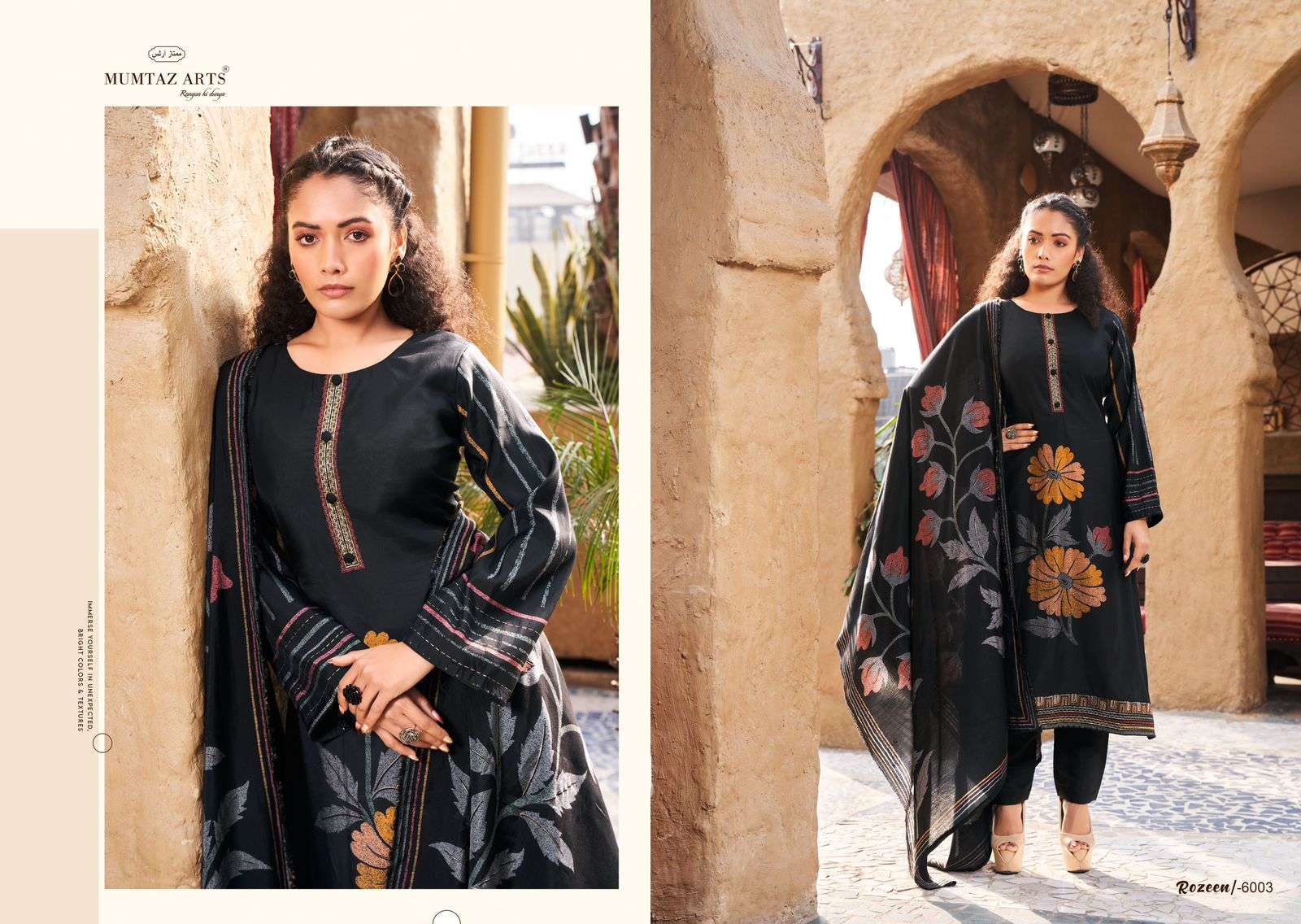 Mumtaz Rozeen Viscose Designer Slawar Kameez Wholesale catalog