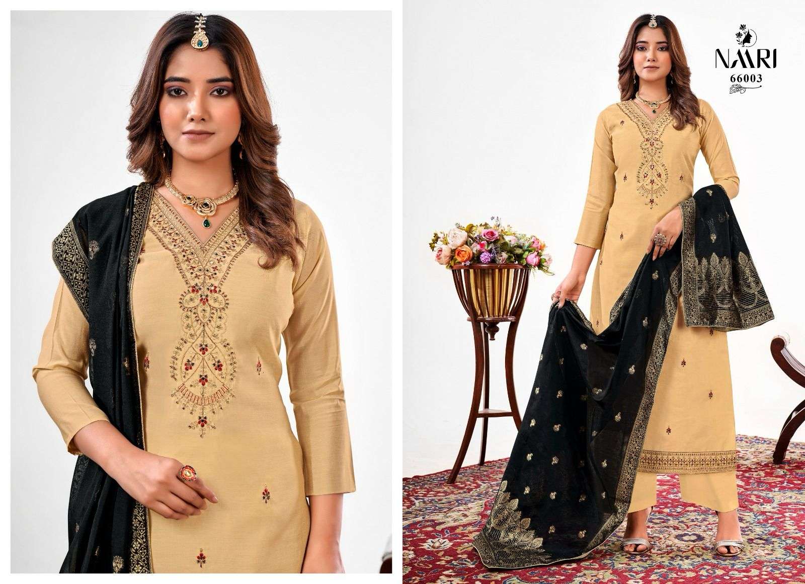 Naari Gatha Roman Silk Designer Salwar Kameez Wholesale catalog