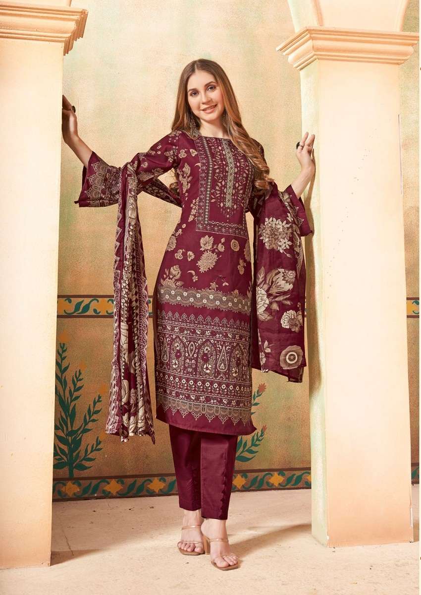 Nafisa Esra Vol 4 Karachi Suits Cotton Dress Material Wholesale catalog