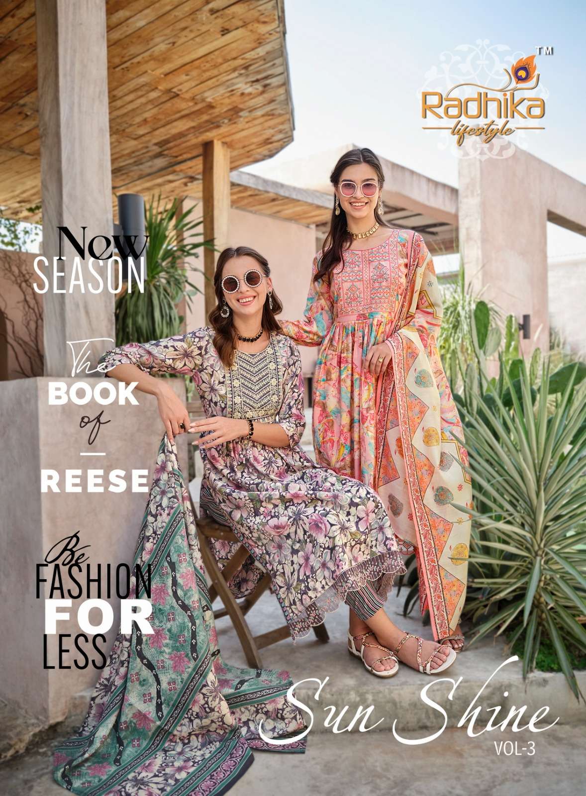 RADHIKA LIFE STYLE SUNSHINE vol-3 Naira Cut Kurti Wholesale catalog