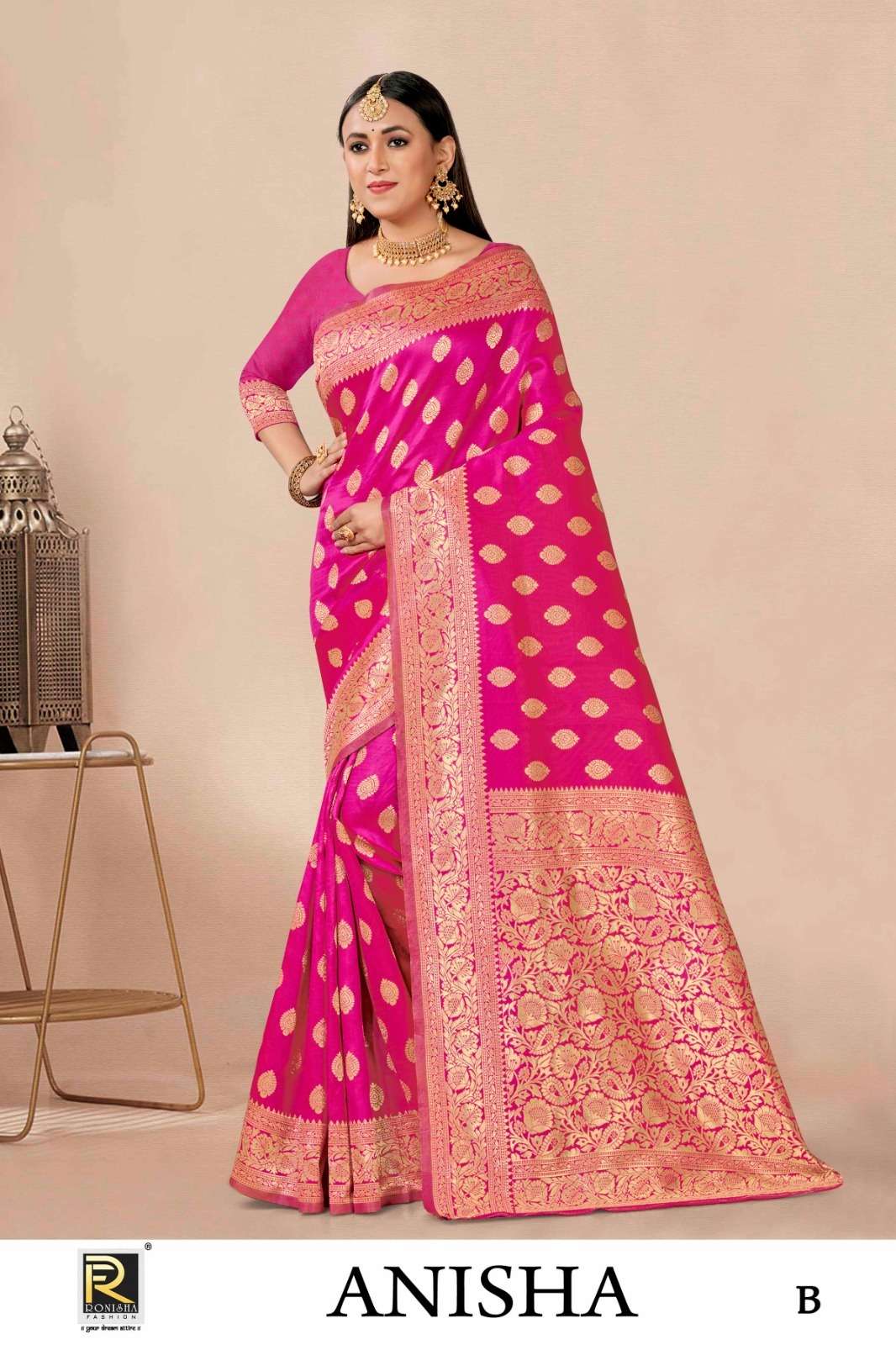Ronisha Anisha  Banarasi Silk Saree Wholesale catalog